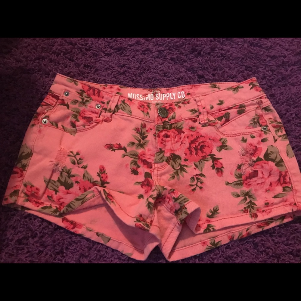 Mossimo - Pink Floral Shorts